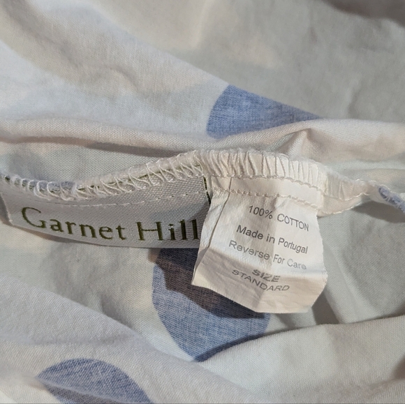 Garnet Hill Polka Dot Pillow Sham Standard Cotton Cottagecore Preppy - Picture 3 of 3